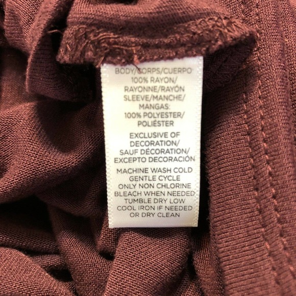 NWT Loft Womens Off The Shoulder Blouse Size Small Burgundy Embroidery - Picture 7 of 7